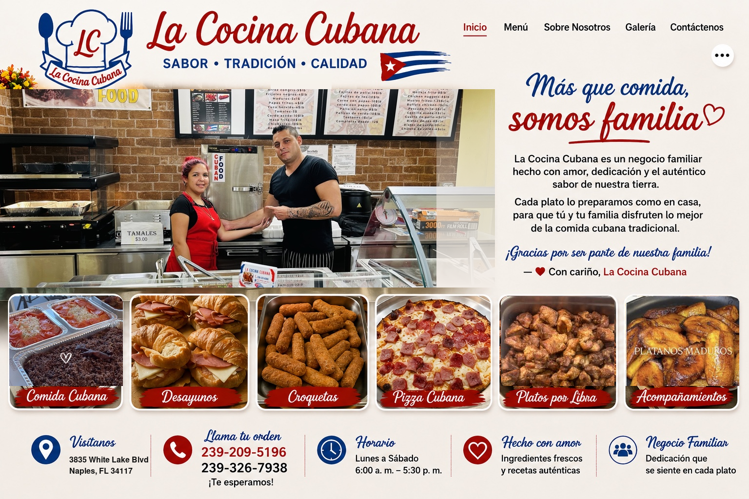 La Cocina Cubana: sabor, tradición, calidad y negocio familiar
